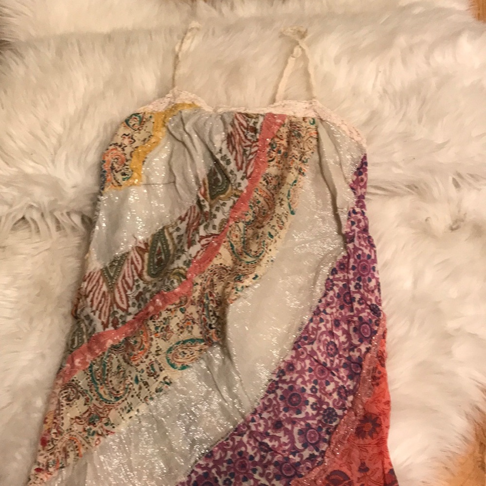 Scarf multicolored tank top
